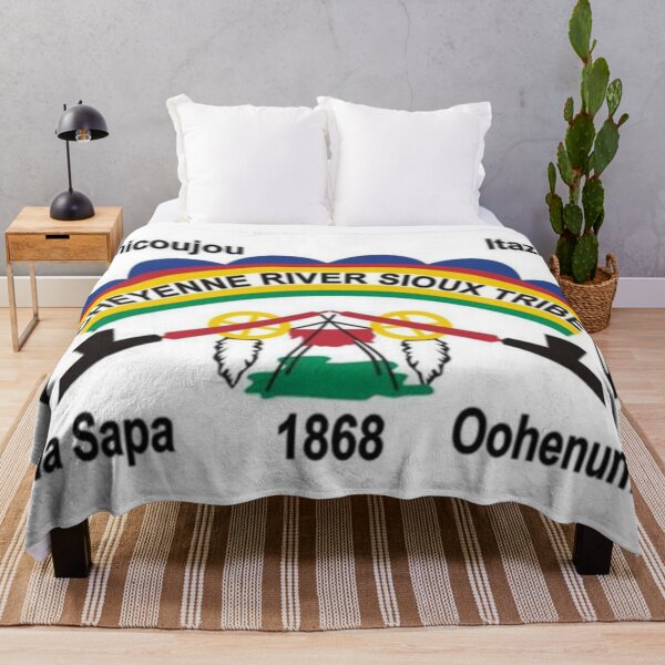 Item preview, Flag of Cheyenne River Sioux tribe Indian Reservation South Dakota USA designed and sold by Beluga Cat.