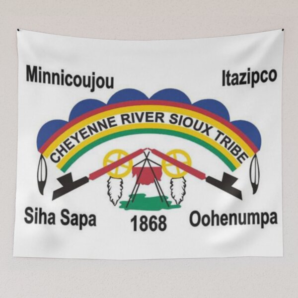 Item preview, Flag of Cheyenne River Sioux tribe Indian Reservation South Dakota USA designed and sold by Beluga Cat.