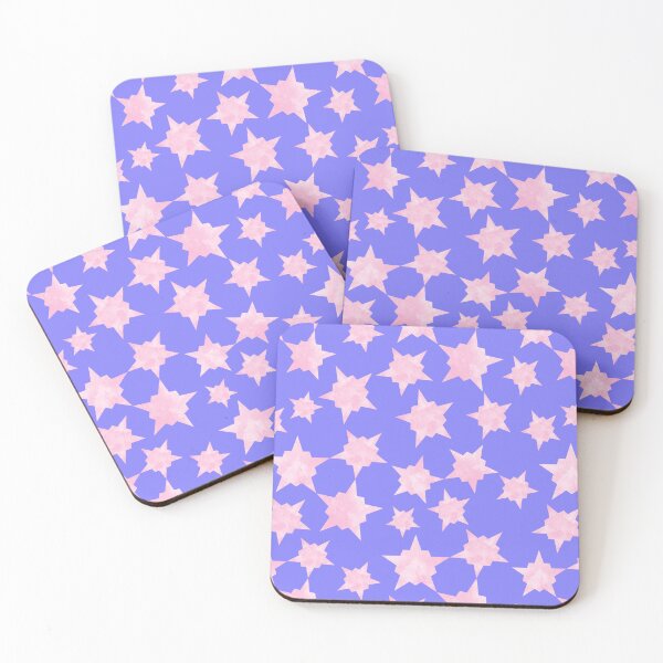 Item preview, Pink Cosmic Burst, Textured Minimalistic Star Pattern, Pink and Purple Galaxy Theme, Pastel Stars Wall Art designed and sold by Kintsugi99.