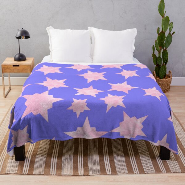 Item preview, Pink Cosmic Burst, Textured Minimalistic Star Pattern, Pink and Purple Galaxy Theme, Pastel Stars Wall Art designed and sold by Kintsugi99.