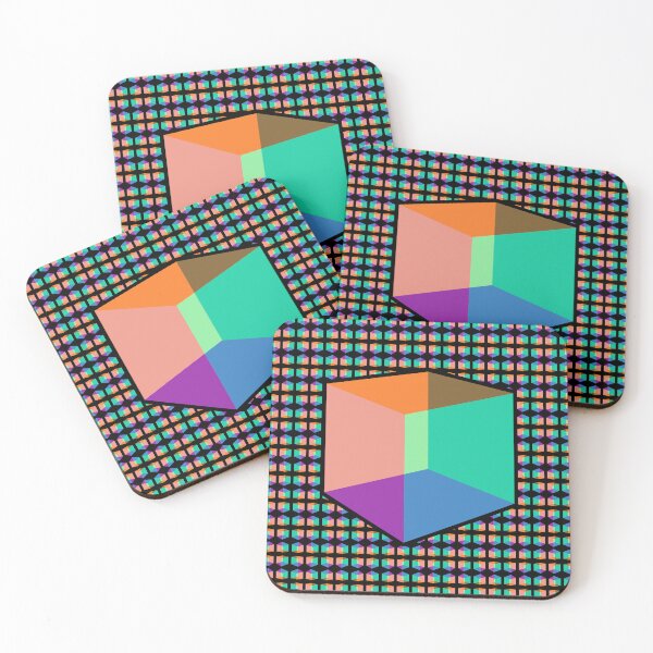 Item preview, Color Cube Pattern on Black designed and sold by Diego-t.