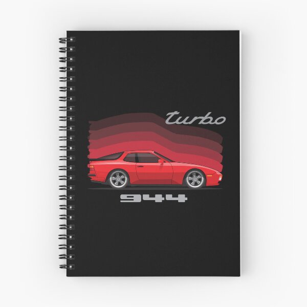 Item preview, Porsche 944 Turbo Side Red retro illustration designed and sold by blackdogshop.