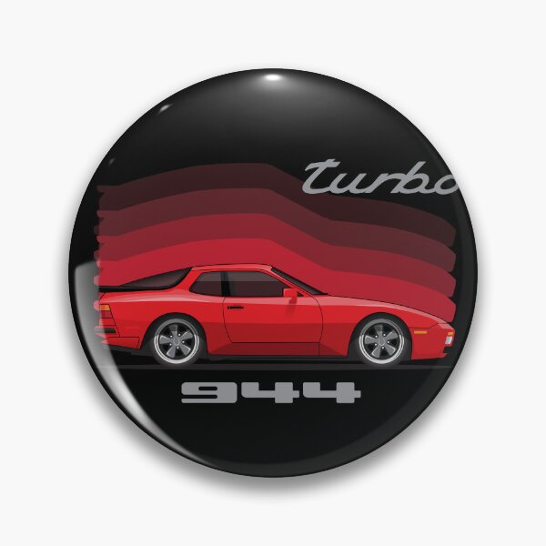 Artikelvorschau, Porsche 944 Turbo Side Red Retro-Abbildung entworfen und verkauft von blackdogshop.