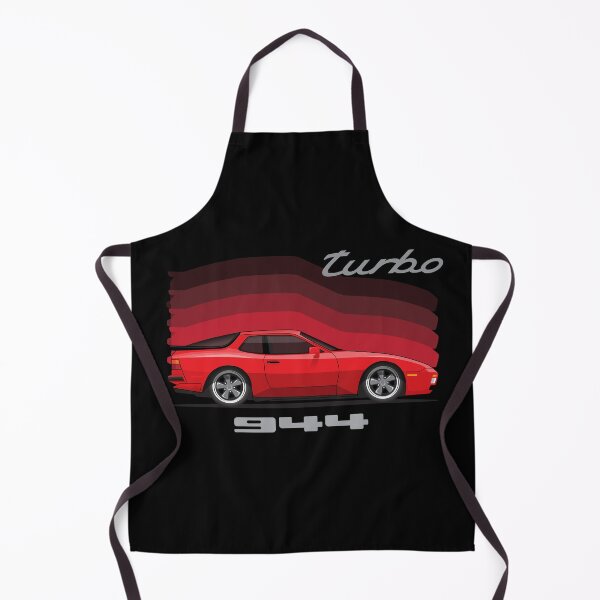 Item preview, Porsche 944 Turbo Side Red retro illustration designed and sold by blackdogshop.
