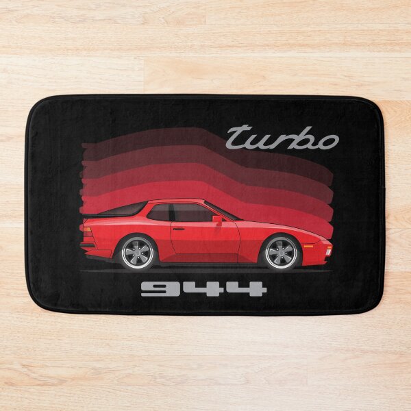 Item preview, Porsche 944 Turbo Side Red retro illustration designed and sold by blackdogshop.