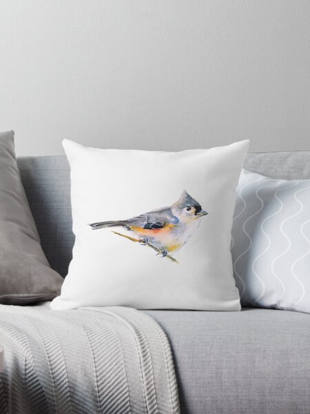 Item preview, Watercolor painting Tufted Titmouse designed and sold by PageVault.