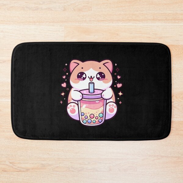 Item preview, Adorable Cat Sipping Boba Tea Cute Bubble Tea Lover Aesthetic designed and sold by Merchrise.