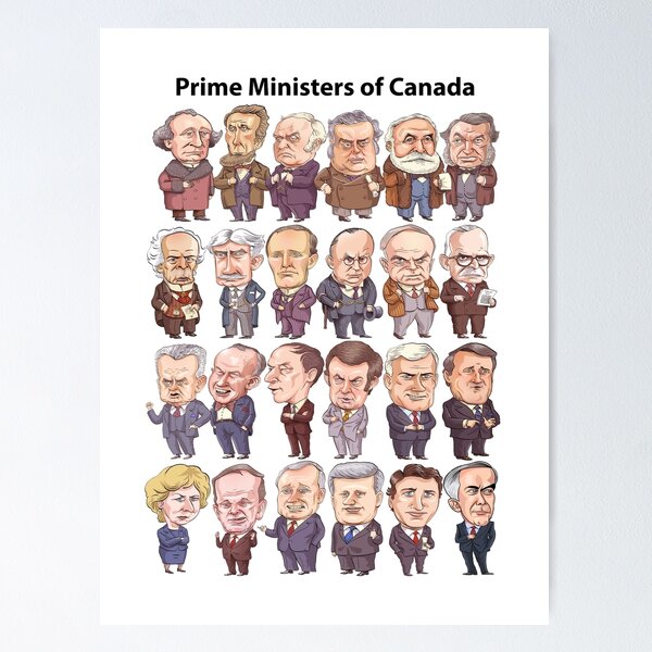 Prime Ministers of Canada (Updated 2025) Poster