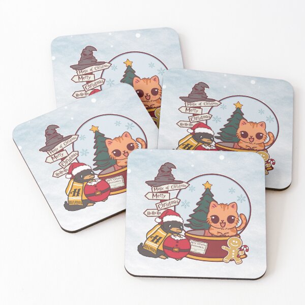 Item preview, Merry Christmas with Cute Cat | Hearthfelis House designed and sold by BGMeYou.
