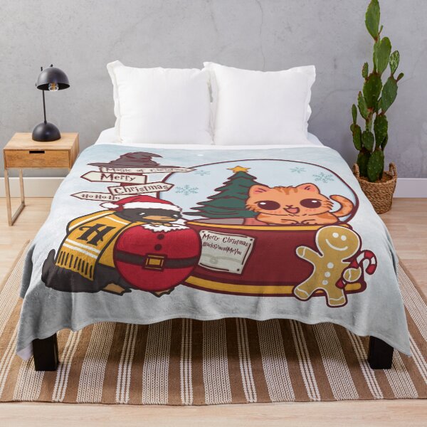 Item preview, Merry Christmas with Cute Cat | Hearthfelis House designed and sold by BGMeYou.