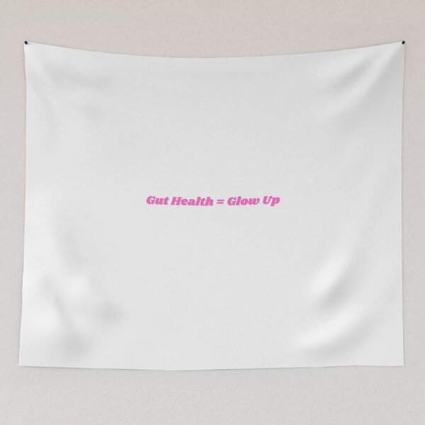 Item preview, Gut Health = Glow Up (pink sticker) designed and sold by ChiWellness Shop.