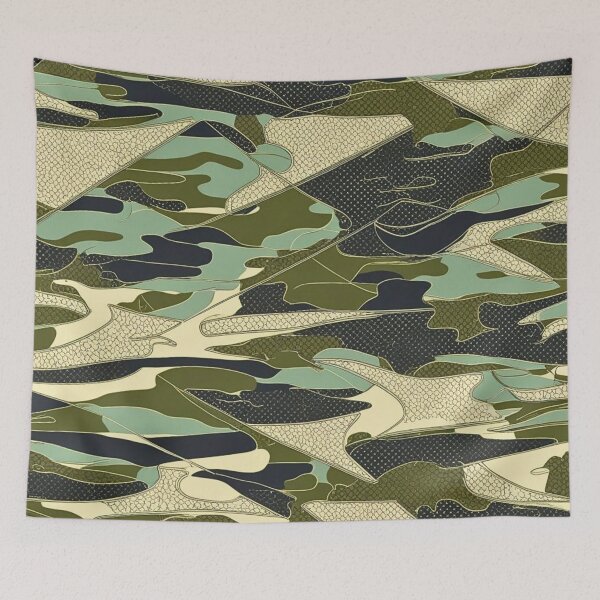 Item preview, Flowing Tactical Camouflage Curvilinear Classic Textured Accents designed and sold by CamouflageLab.