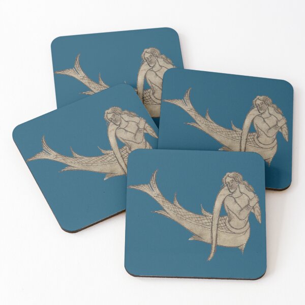 Item preview, Medieval illustration of a merman designed and sold by IllmadeErrant.
