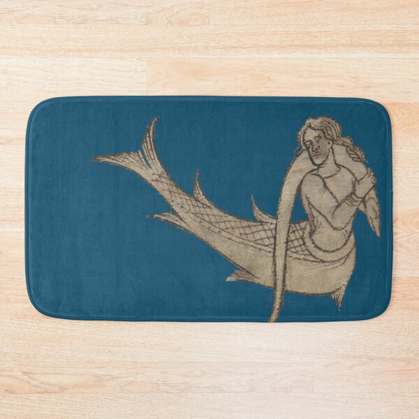 Item preview, Medieval illustration of a merman designed and sold by IllmadeErrant.