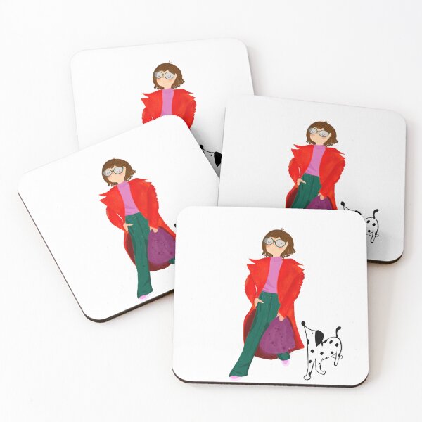 Item preview, The stylish duo - fashion lady with her dog  designed and sold by Sannevanrossum.