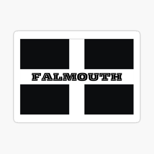 Artikel-Vorschau von Falmouth auf der Flagge von Cornwall, designt und verkauft von S-and-W-4ever.