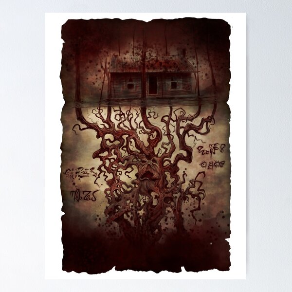 Item preview, Evil Dead, the cabin depicted in the Necronomicon designed and sold by utleyart.