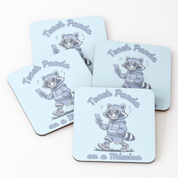 Item preview, Trash Panda on a Mission - Cool Raccoon designed and sold by DARK_NOVA.