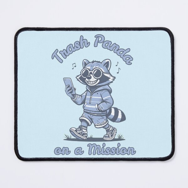 Item preview, Trash Panda on a Mission - Cool Raccoon designed and sold by DARK_NOVA.