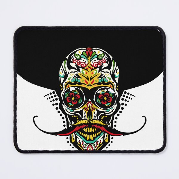 Item preview, mexican skull hipster skull crane bearded mustache hat designed and sold by Achille3777.