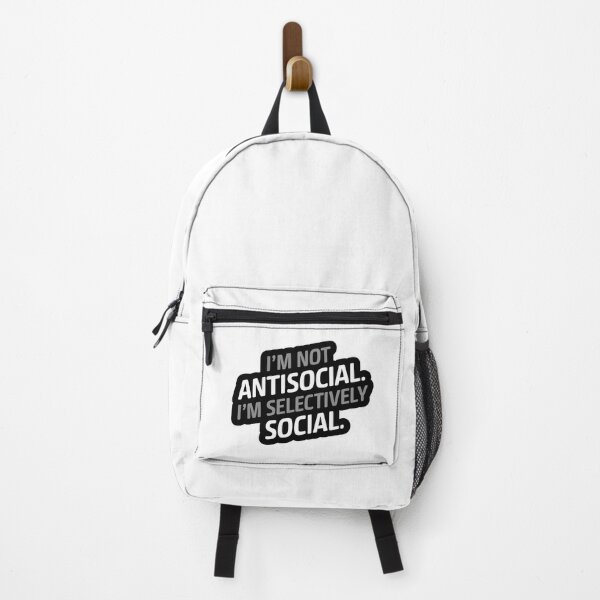 Item preview, I am not antisocial. I am selectively social. designed and sold by PixelPack Design.