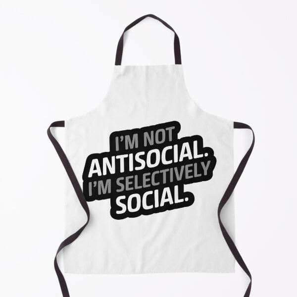 Item preview, I am not antisocial. I am selectively social. designed and sold by PixelPack Design.