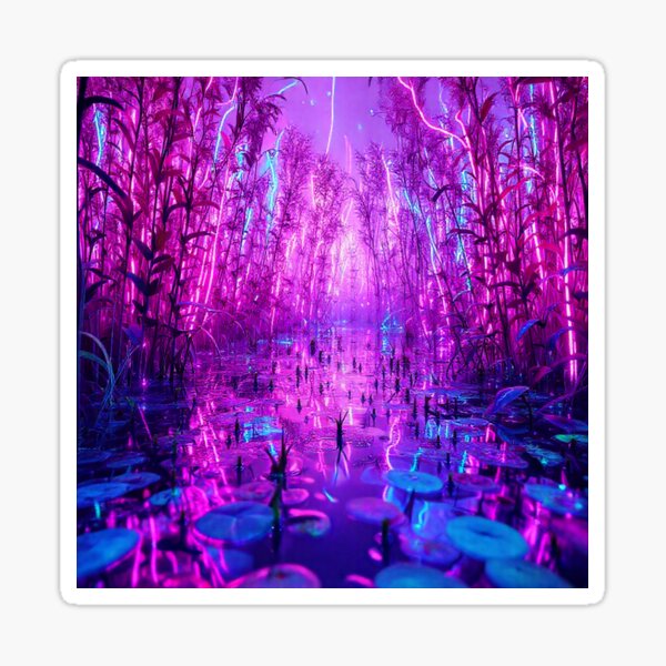 Artikel-Vorschau von Neonflora spiegelt sich im Mystic Pool, designt und verkauft von GeDesPI Arts.