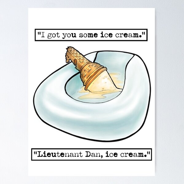 Item preview, Lieutenant Dan, Ice Cream. designed and sold by utleyart.