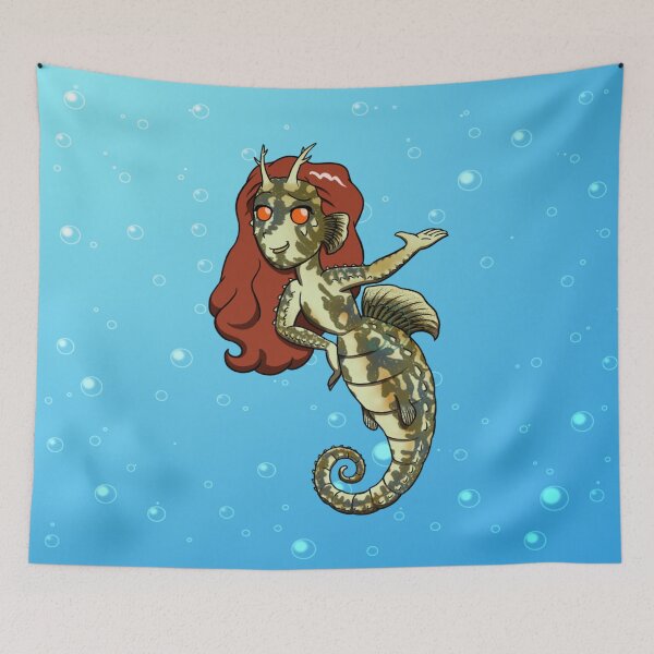 Item preview, Weirdmaids - lined seahorse designed and sold by Juditangelo.