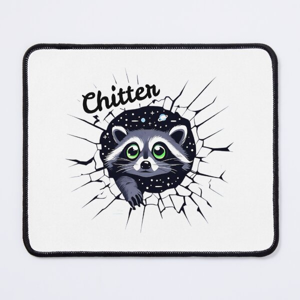 Item preview, Cosmic Raccoon Chitter - Space Explorer designed and sold by DARK_NOVA.