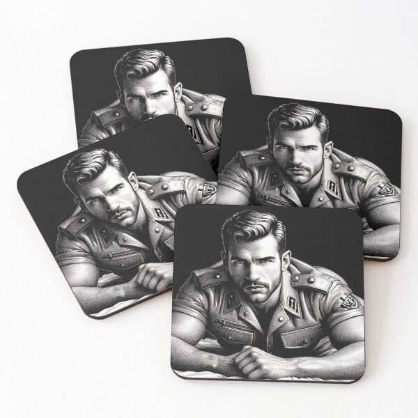 Item preview, Pointillism Leather Daddy Looks Leder Pride Graphic Design designed and sold by ItsAKinkThing.