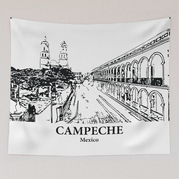 Artikelvorschau, Campeche - Mexiko entworfen und verkauft von Lakeric Cityscapes.