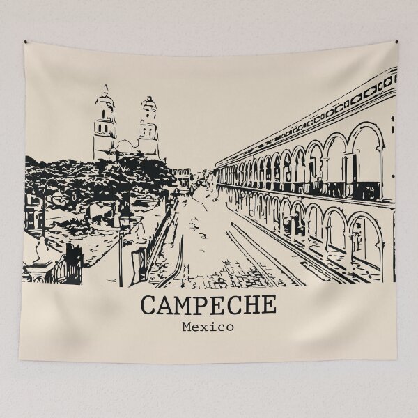 Artikelvorschau, Campeche - Mexiko entworfen und verkauft von Lakeric Cityscapes.