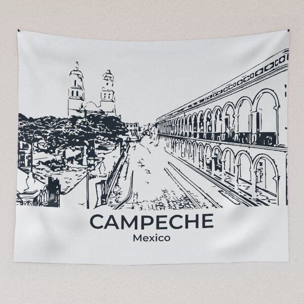 Artikelvorschau, Campeche - Mexiko entworfen und verkauft von Lakeric Cityscapes.