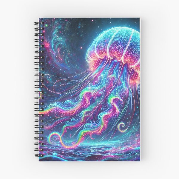Item preview, Psychedelic Jellyfish – Dancer of Cosmic Currents designed and sold by VividWilds.