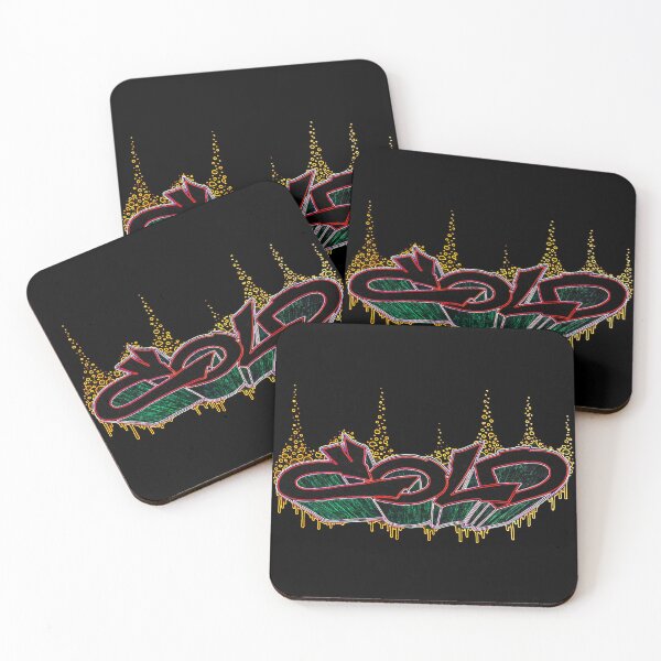 Item preview, "Cold" - Colorful lettering on a black background designed and sold by iooeau.