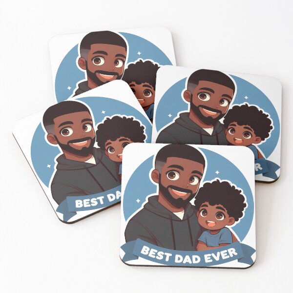 Item preview, Father's Day - A black father and his son designed and sold by ArtEmotionsImages.