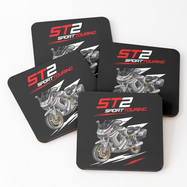 Item preview, Ducati ST2 (Silver Metallic + Saddlebags) for Motorcycle Riders designed and sold by MotoApparelHub.