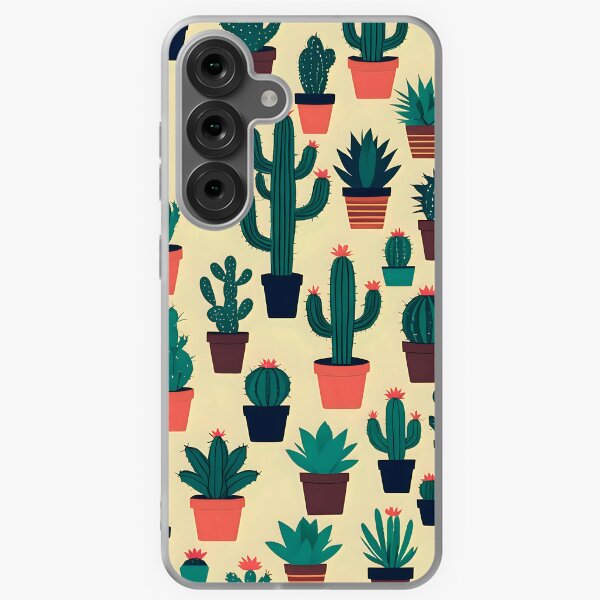 Vista previa del artículo con la obra «Fundo amarelo con cactus y suculentas», diseñado y vendido por Sucullina.