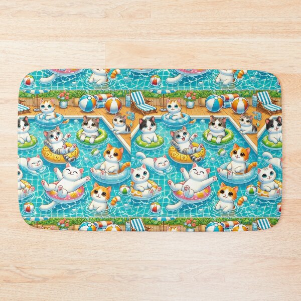 Item preview, cats are playing in the pool designed and sold by ascysko.
