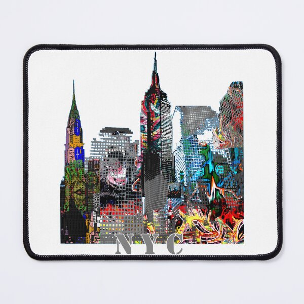 Item preview, New York City Graffiti Urban Skyline Art designed and sold by Phat Dog Designs .
