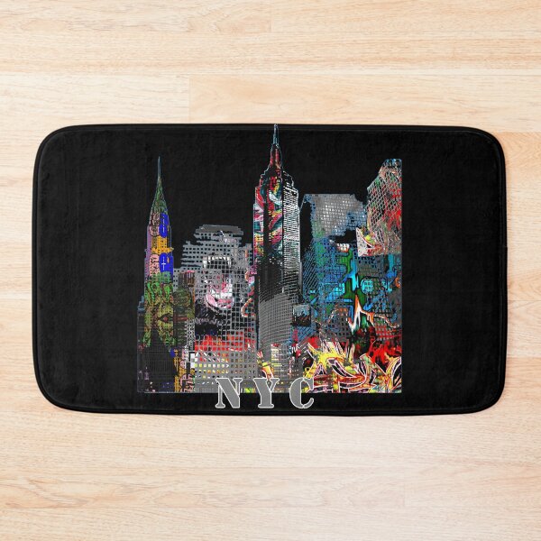 Item preview, New York City Graffiti Urban Skyline Art designed and sold by Phat Dog Designs .