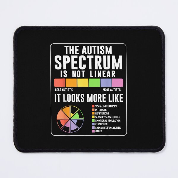 Item preview, The Autism Spectrum Is Not Linear Autism Awareness Month designed and sold by Alluka Brand.
