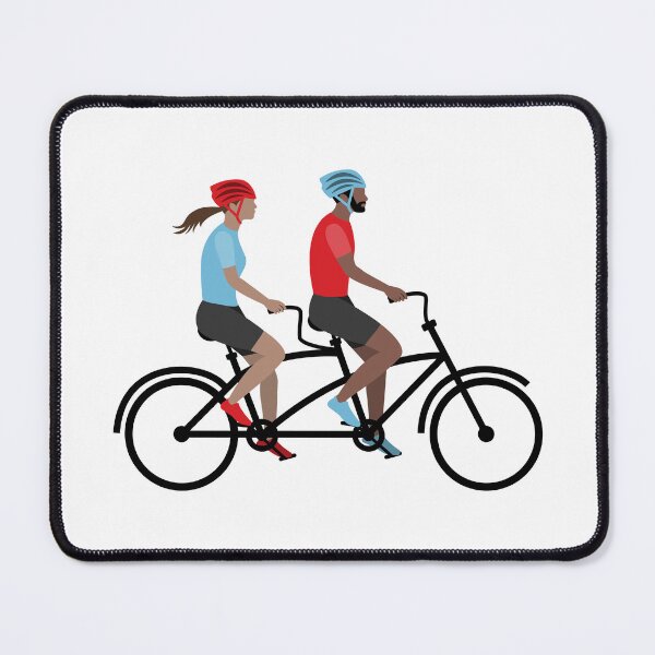 Item preview, Tandem bike riders designed and sold by MarleinWinter.
