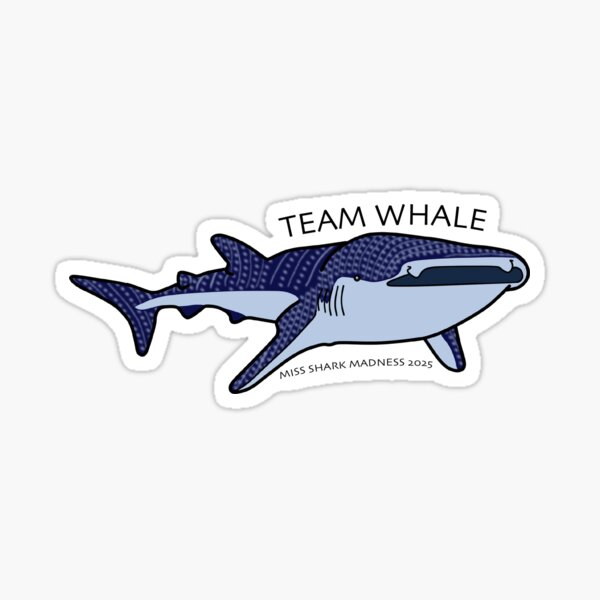 Vista previa del artículo con la obra «Equipo Tiburón Ballena: MISS Shark Madness 2025», diseñado y vendido por MISSElasmo.