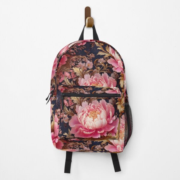 Item preview, Pink peonies in Rococo floral style designed and sold by Designbes.