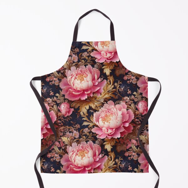 Item preview, Pink peonies in Rococo floral style designed and sold by Designbes.