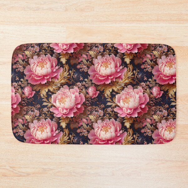 Item preview, Pink peonies in Rococo floral style designed and sold by Designbes.