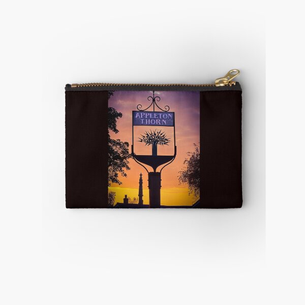 Item preview, The Thorn at Appleton Thorn village centre, sunset, South Warrington, Cheshire, UK designed and sold by Local gifts from HotpixUK .