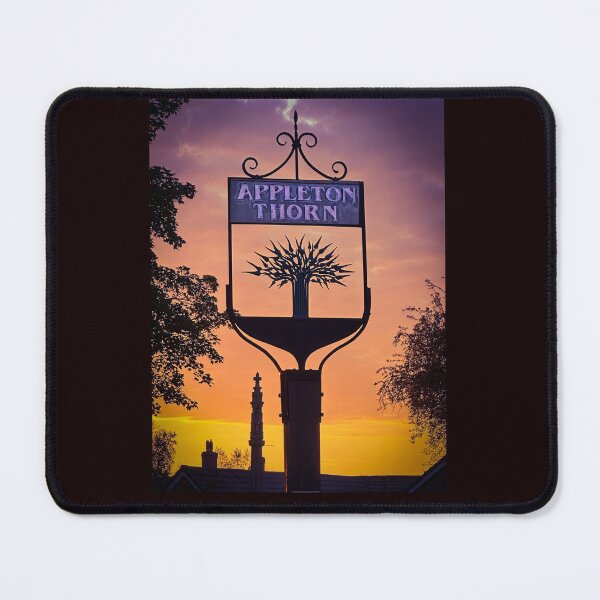 Item preview, The Thorn at Appleton Thorn village centre, sunset, South Warrington, Cheshire, UK designed and sold by Local gifts from HotpixUK .